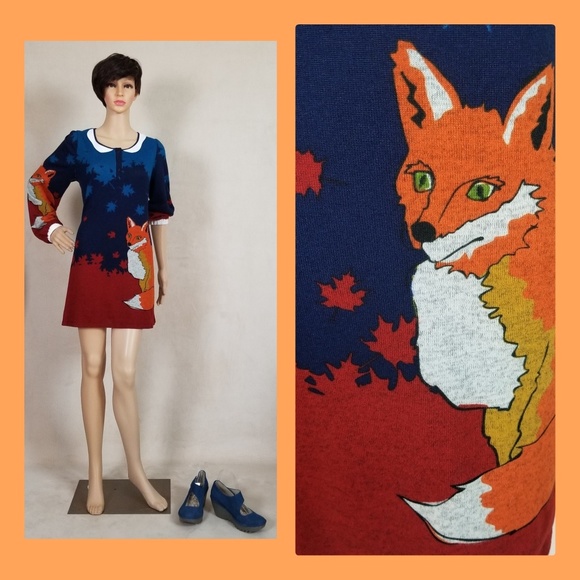 Just Funky Dresses & Skirts - Fox sweater dress